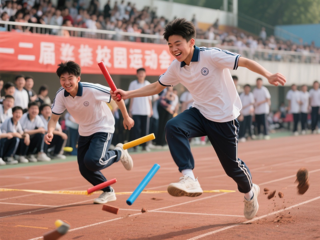每年的校园运动会都是学生们展现活力与团队