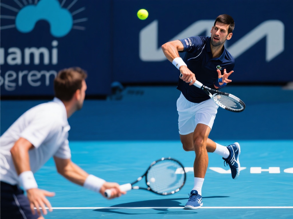 德约挺进迈阿密半决赛 生涯百冠目标近在咫尺 在迈阿密公开赛的赛场上,德约展现了他一贯