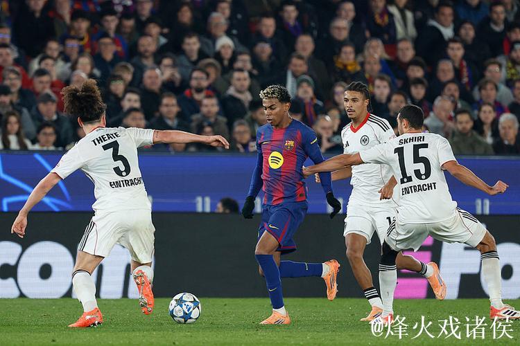 孔德梅开二度助巴塞罗那2-1力克法兰克福